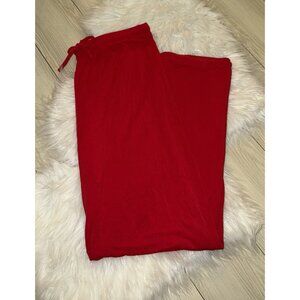 Nordstrom Loungewear PJ Bottoms Pajama Pants Soft Lightweight Womens S Small Red